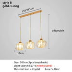 Suspension lumineuse moderne or noir lumières transparentes câbles suspendus chambre salon
