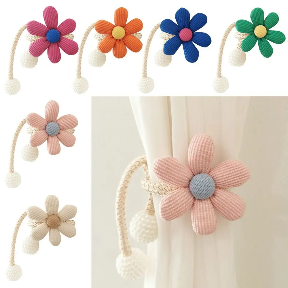 boucle rideau fleurs relief moderne rose orange bleu vert beige blanc coton