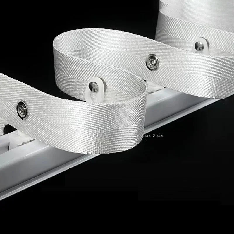 ruban rideau plissé moderne blanc tissé opacité métalliques 125mm 10m 12m 15m 18m 20m