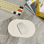 tapis souris simili cuir noir gris clair moderne plateau souris clavier