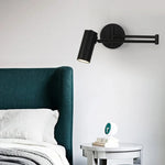 lampe murale led moderne fer cuisine chambre salon entrée réglable or noir blanc