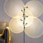 lampe sol moderne led noir doré contemporain base plate 249 2000 lumens 10w