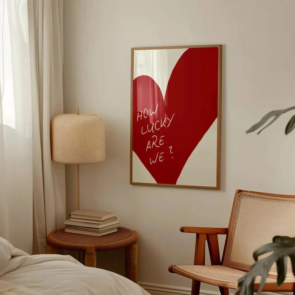 affiche murale toile cadre bois rayures roses texte inspirant décoration salon moderne minimaliste