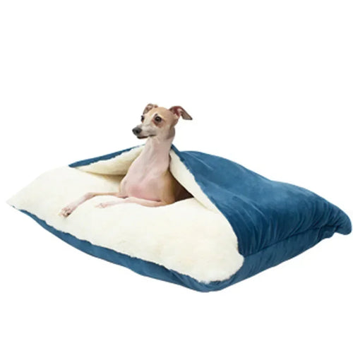 coussin velours doux chien moderne confortable taille 60x50cm vert blanc amovible chauffage