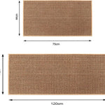 tapis sol antidérapant polyester faux sisal rustique moderne cuisine maisonintérieur