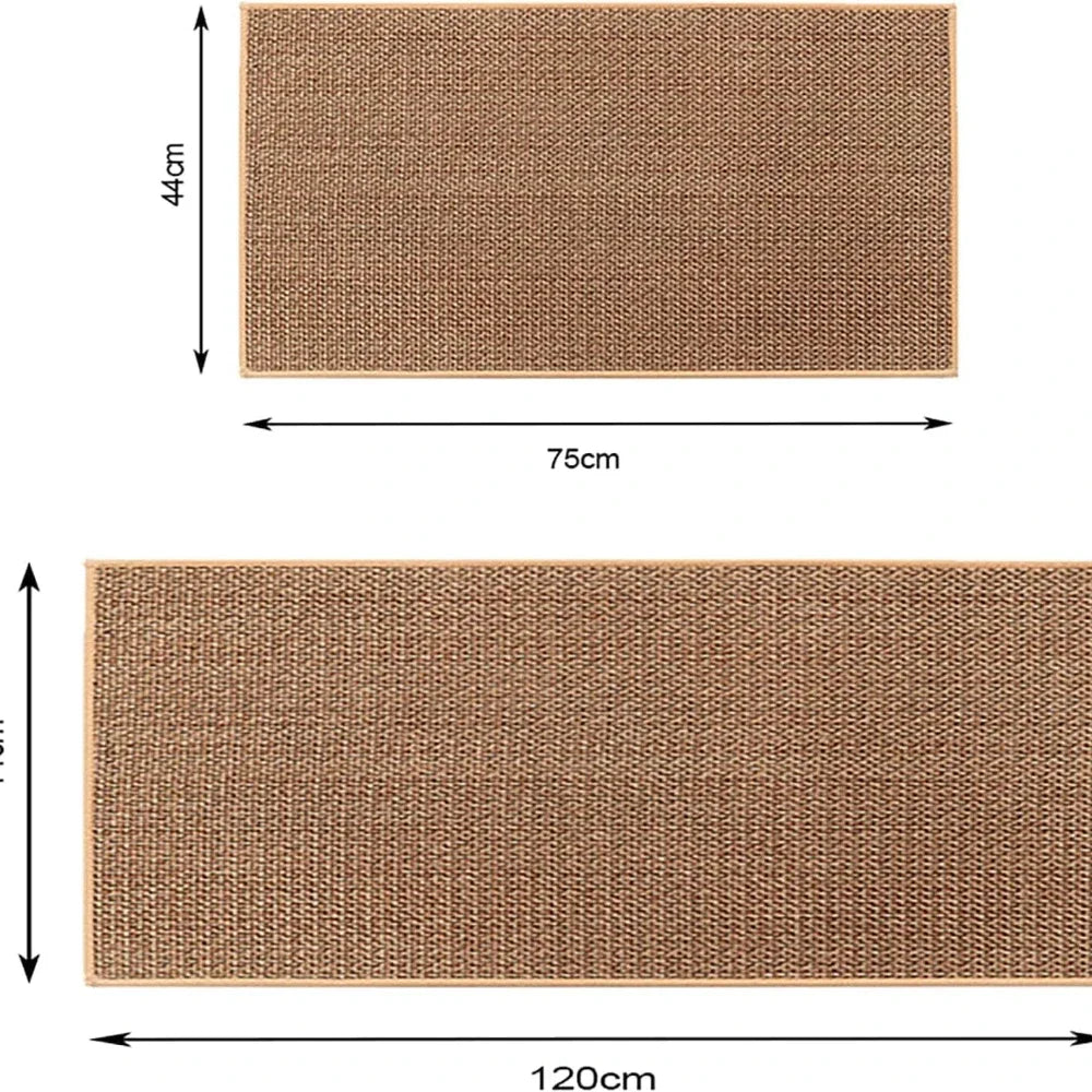 tapis sol antidérapant polyester faux sisal rustique moderne cuisine maisonintérieur