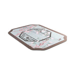 tapis table art traditionnel fleurs oiseaux bleu clair beige brun