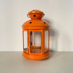 lanterne métal étoiles transparent vintage noir orange rouge chambre décoration festive