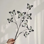 décoration intérieure branche artificielle papillons bleu violet branches naturelles maison mariage anniversaire