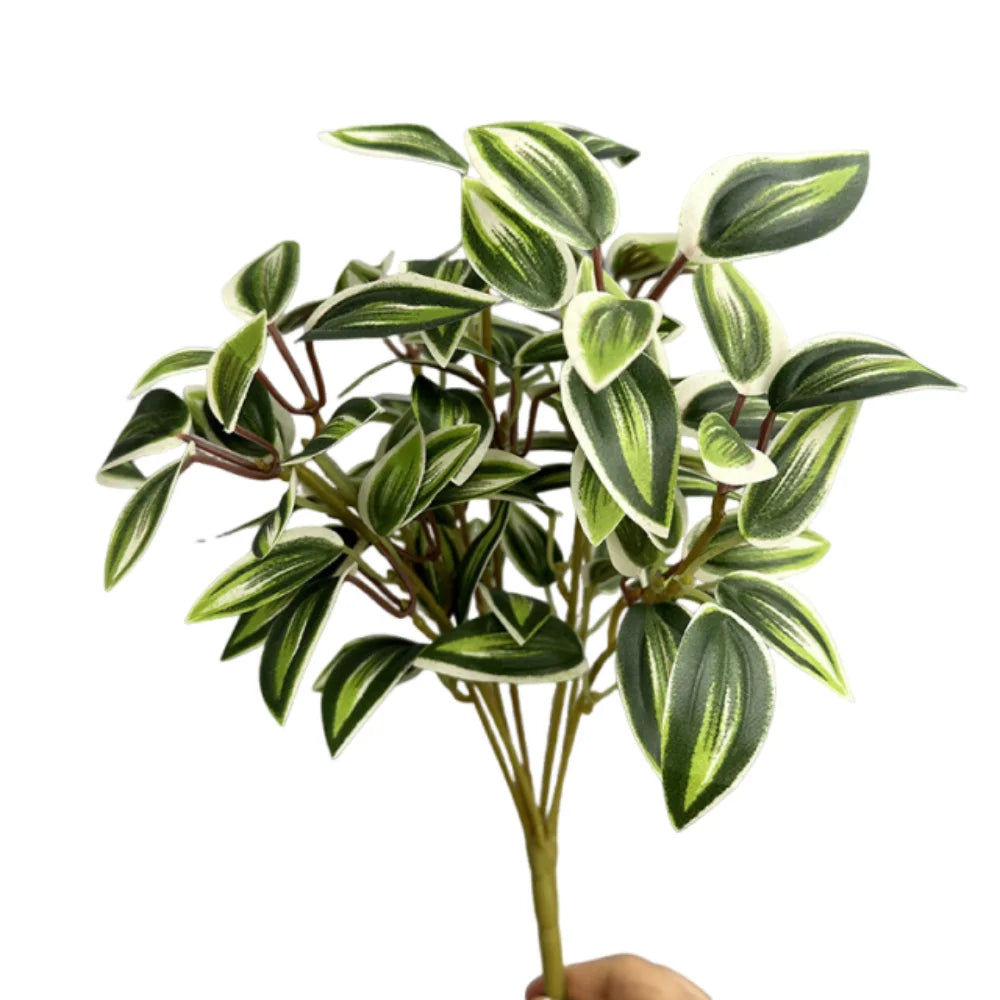 plantes artificielles vertes feuilles pentagonales moderne intérieur branche naturelle aspect réel