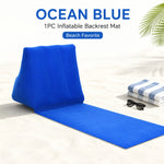 matelas gonflable dos gris velours doux portable pliable léger valve
