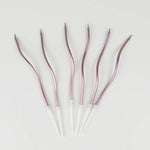 bougies gâteau or rose vert violet blanc lisses brillantes moderne festif anniversaire mariage fiançailles