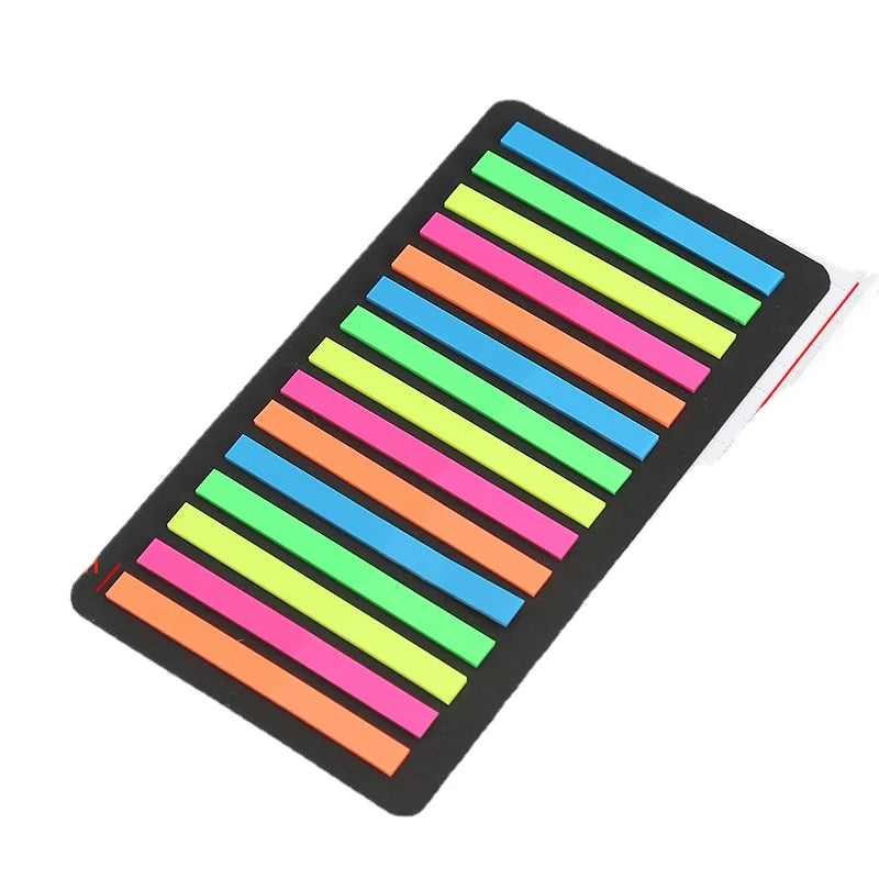 marqueurs pages stickers multicolores rectangulaires adhésifs modernes étudiants livres fournitures memo notes autocollantes