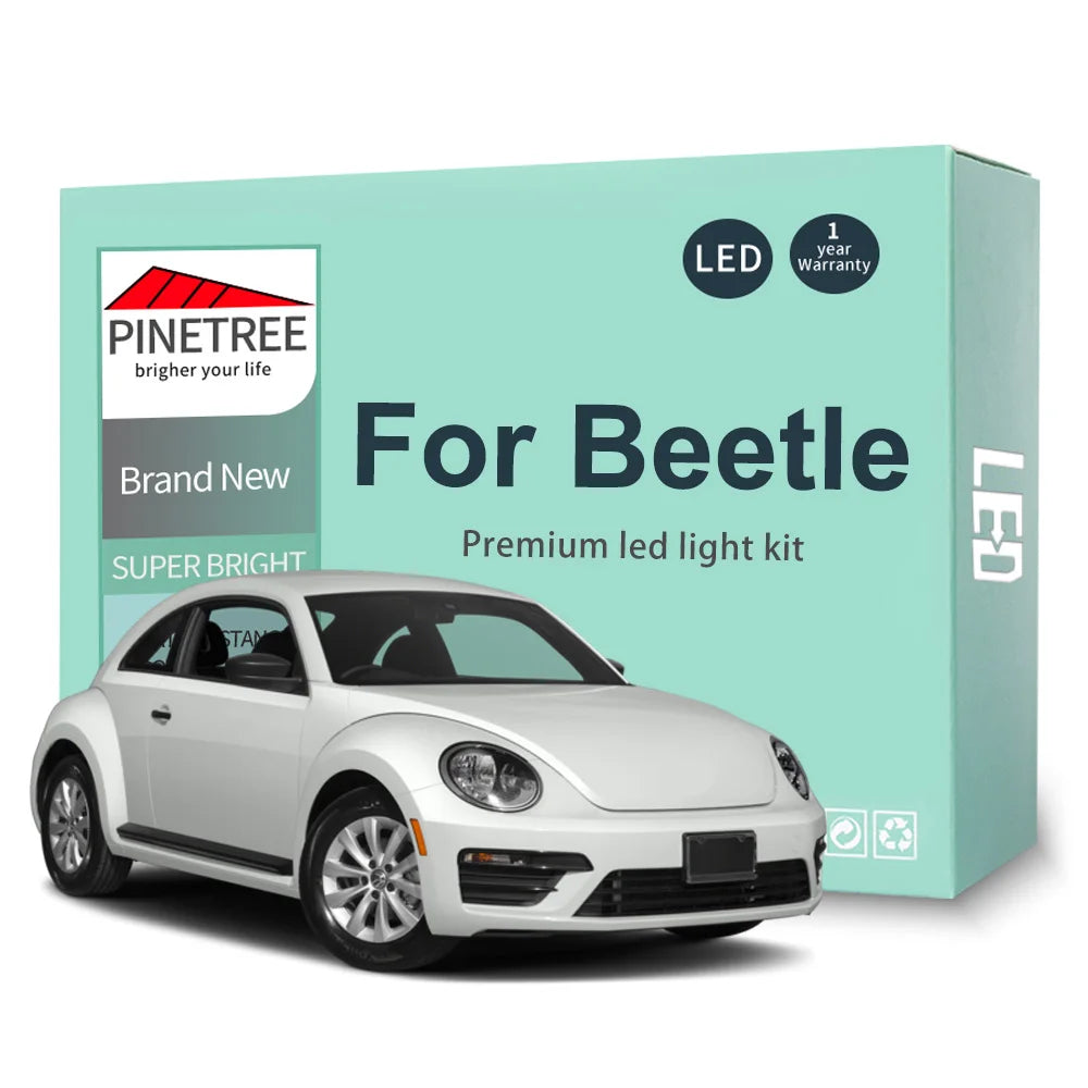 ampoules led kit lecture voiture blanc clips modernes 2400lm vw coccinelle 1998 2019