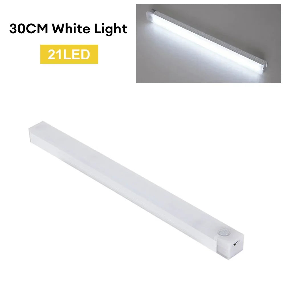 lampe led rechargeable détecteur mouvement blanc moderne 20cm 30cm 50cm type