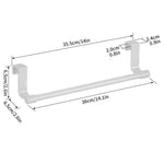 porte serviettes mural acier inoxydable noir blanc moderne clips cuisine maison appartement