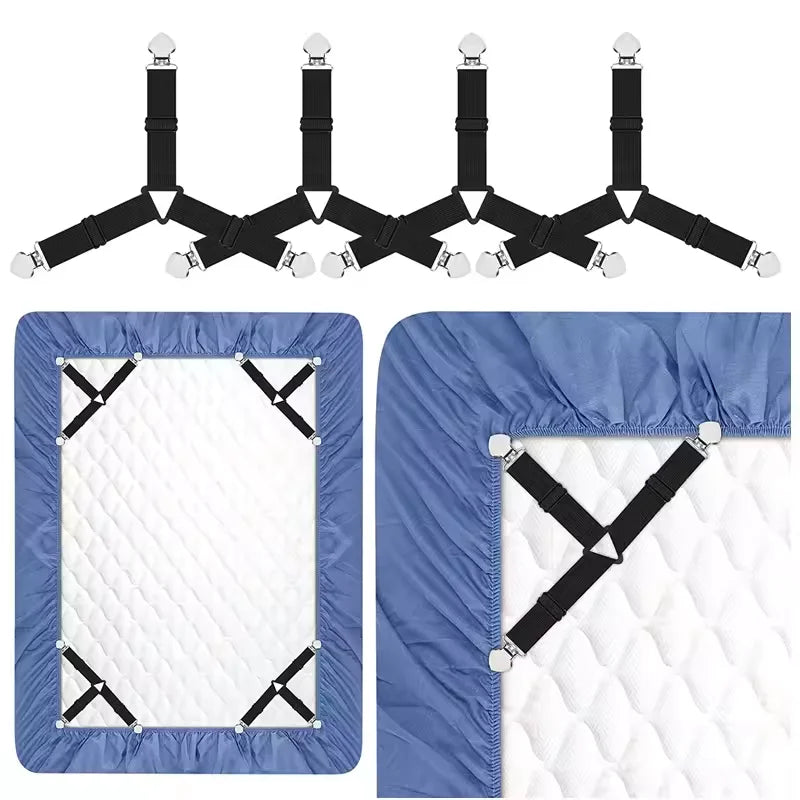 attaches drap clips antidérapants fixateurs lit sangles élastiques housses canapé mainteneurs draps kit pièces