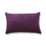 coussin velours rayé marron clair simple imperméable respectueux environnement 30x50cm maison