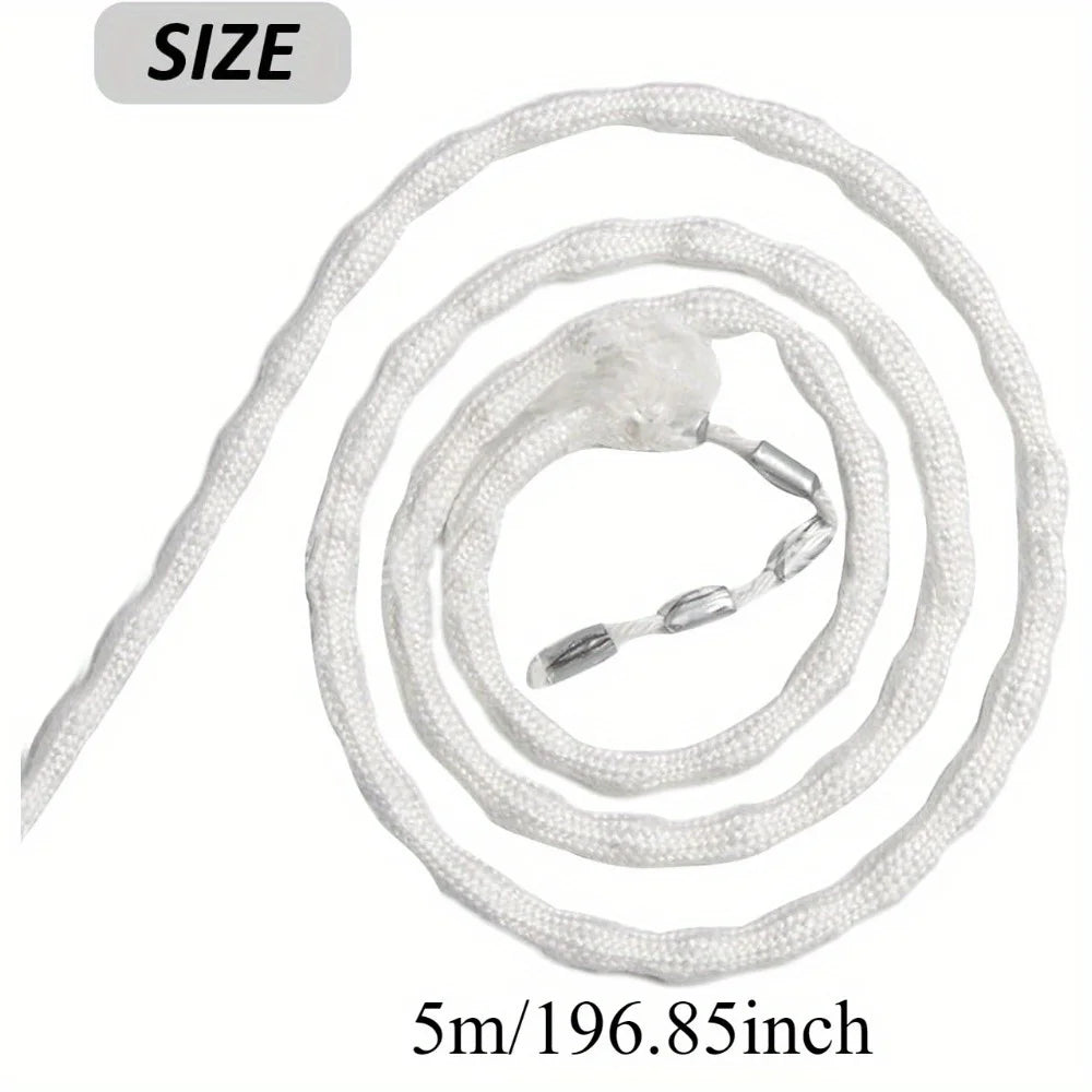 corde rideaux blanc texture tissée opacité moderne 5m suspension maison