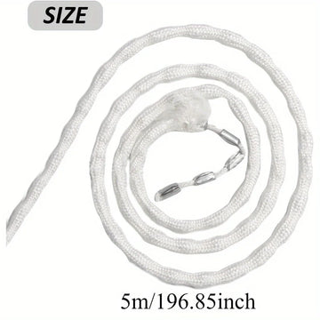 corde rideaux blanc texture tissée opacité moderne 5m suspension maison