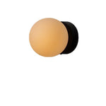 applique murale moderne blanc noir sphérique mate éclairage quotidien minimaliste fixée mur