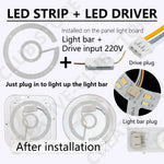 Installation facile de la bande LED plafond sur un ventilateur