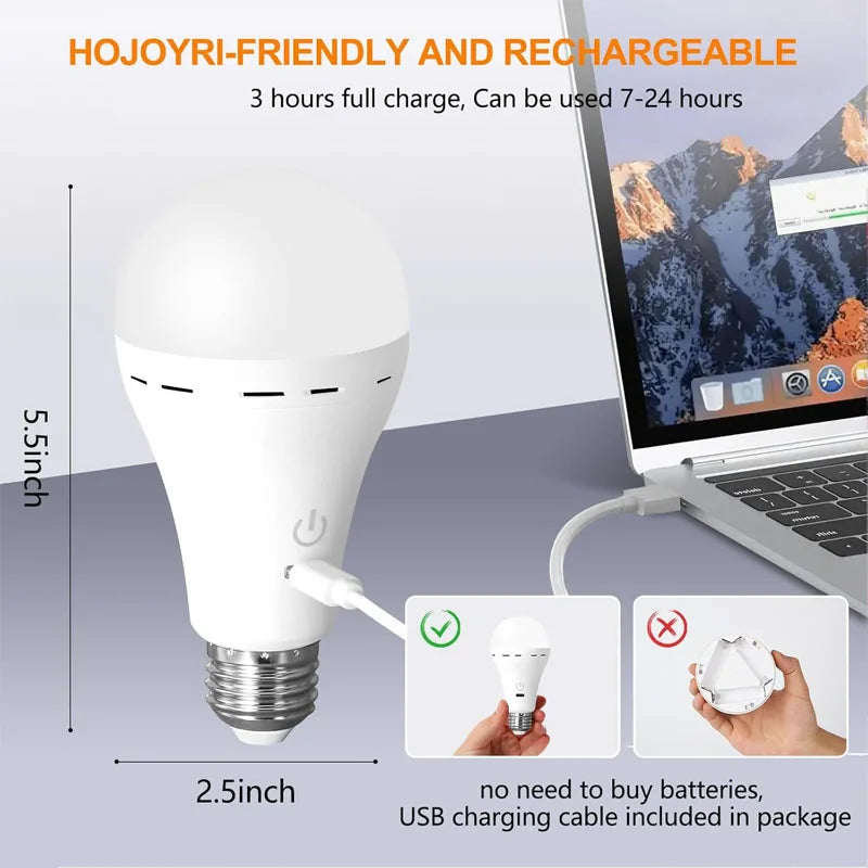 ampoule led rechargeable usb blanc touch control moderne e27 rgb minimaliste