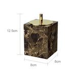 ensemble salle bain marbre distributeur savon porte savon diffuseur huiles essentielles noir doré