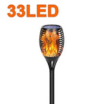 lanterne solaire led effet flamme vacillante moderne noire motif floral étancheextérieur jardin allée patio