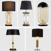 Lampe de chevet LED scandinave design moderne avec abat-jour en tissu - Éclairage d'ambiance