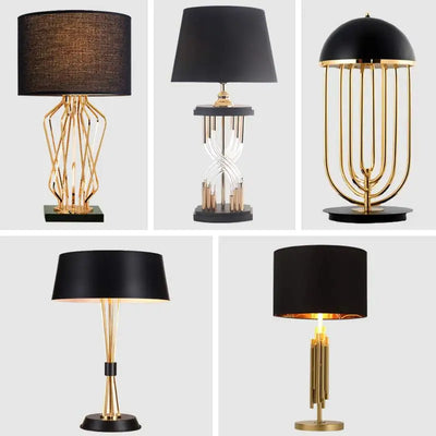 Lampe de chevet LED scandinave design moderne avec abat-jour en tissu blanc