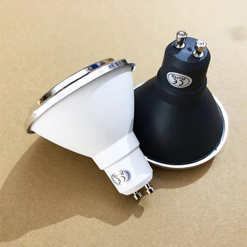 ampoule led gu10 projecteur encastré intérieur moderne blanc noir plafonnier maison éclairage maison