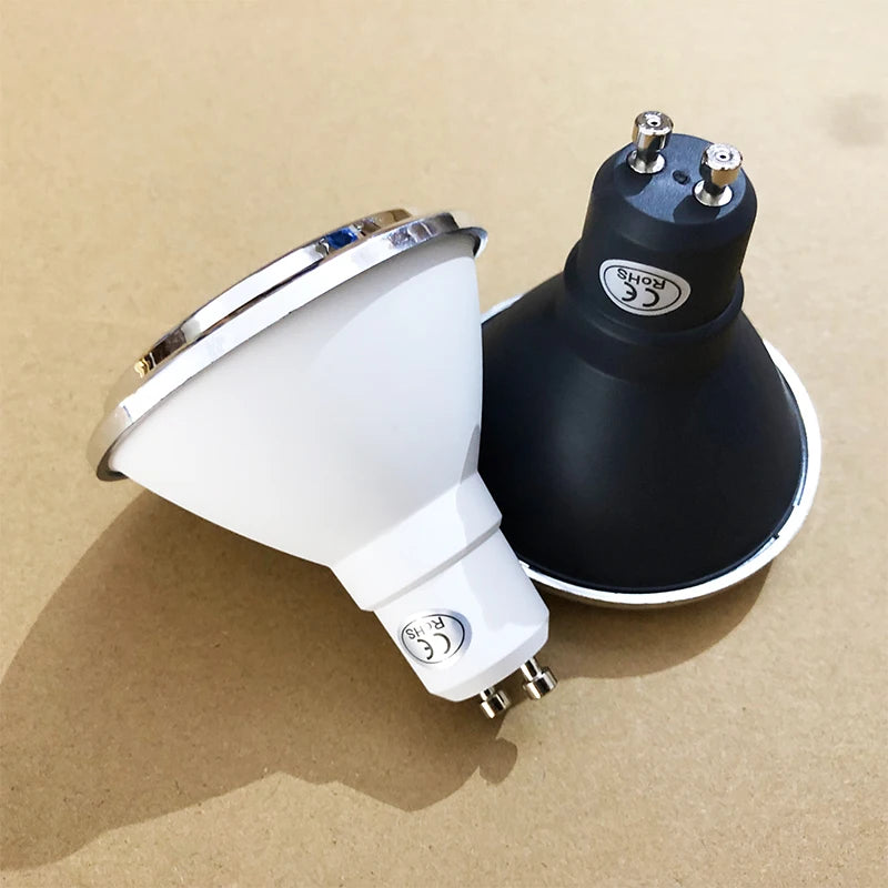 ampoule led gu10 projecteur encastré intérieur moderne blanc noir plafonnier maison éclairage maison