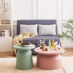 table basse moderne petite taille multiple couleurs plateaux décoratifs maison salon variés