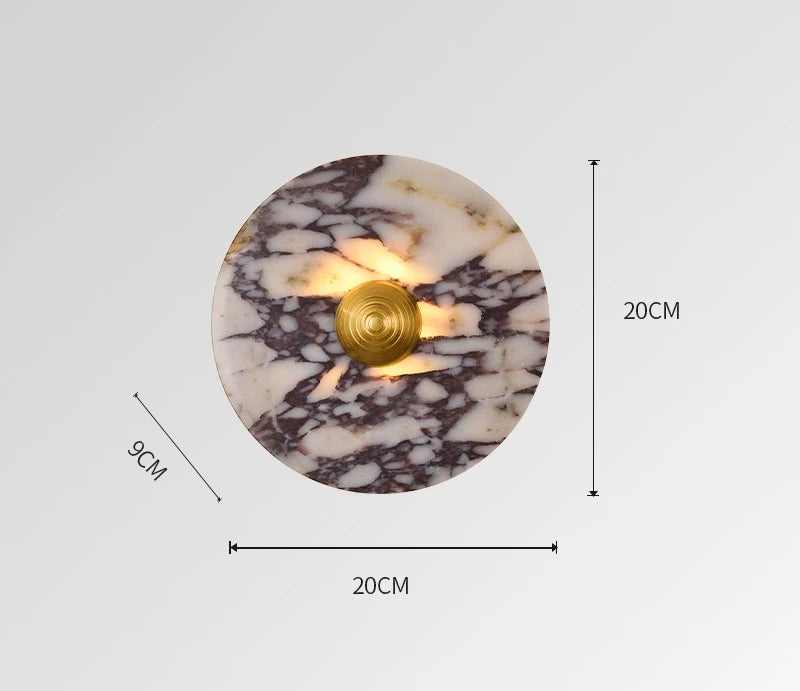 applique murale led marbre moderne blanc noir beige intérieur salon chambre chevetalley