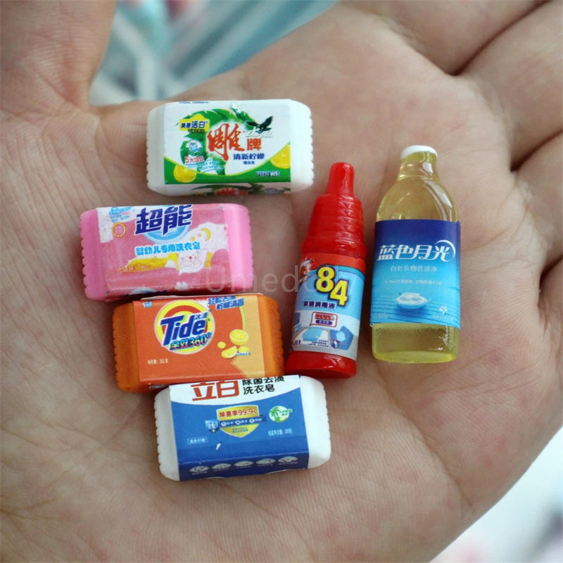 miniatures produits soins personnels rose blanc motifs fruits coeurs cartoon mignon ensemble ACCESSOIRE POUPEE