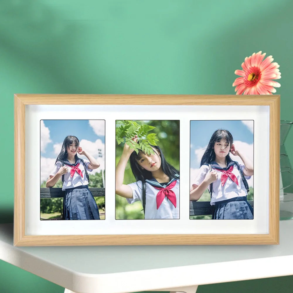 cadre photo multi photos bois moderne minimaliste photos decoration intérieure haute definition posable mur