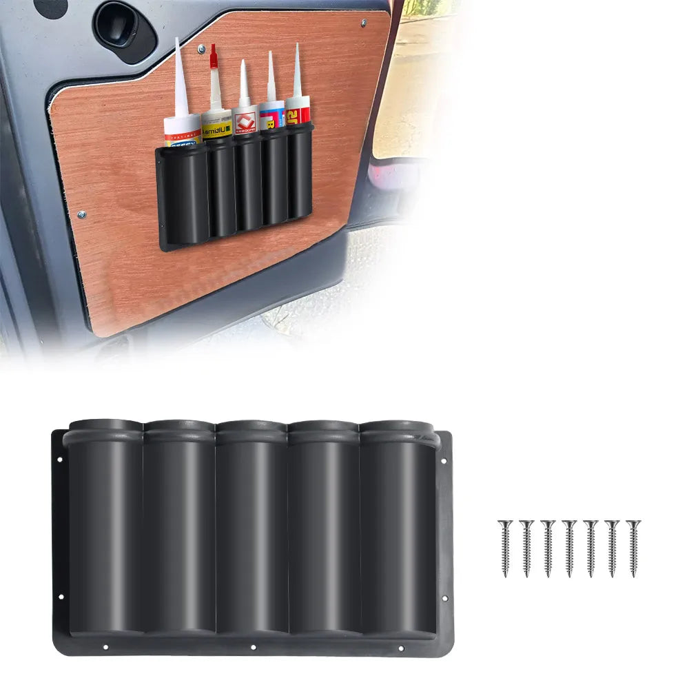 boîte rangement tubes porte vis industrielle utilitaire garage van six tubes