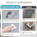 tapis bain diatomée absorbant rapide antidérapant moderne gris clair uni respectueux environnement