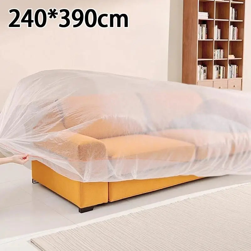 housse protection meuble transparente jetable imperméable grande taille simple fonctionnelle