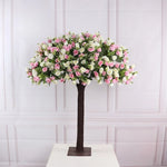 arbre artificiel fleurs naturel moderne minimaliste blanc rose violet rouge décoration extérieur anniversaire mariage