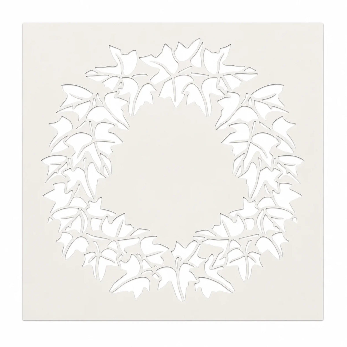 feuilles lierre blanches moderne guirlande réutilisable 30cm 30cm décoration peinture tissu toile artisanat