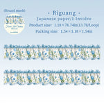 rubans décoratifs fleurs paysages vintage blanc rouge bleu jaune vert adhésif scrapbooking décoration album