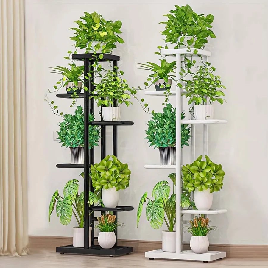 étagère métal moderne niveaux hauteur 168cm largeur 42cm noir blanc vis fixations