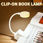 lampe lecture rechargeable led flexible pince blanc moderne table nuit étude chambre livre chevet