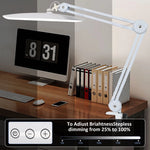 lampe led blanc minimaliste 50cm 117led pince ajustable intensité variable moderne