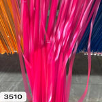 rideau franges foil multicolore semi transparent festif anniversaire mariage décoration party bleu violet