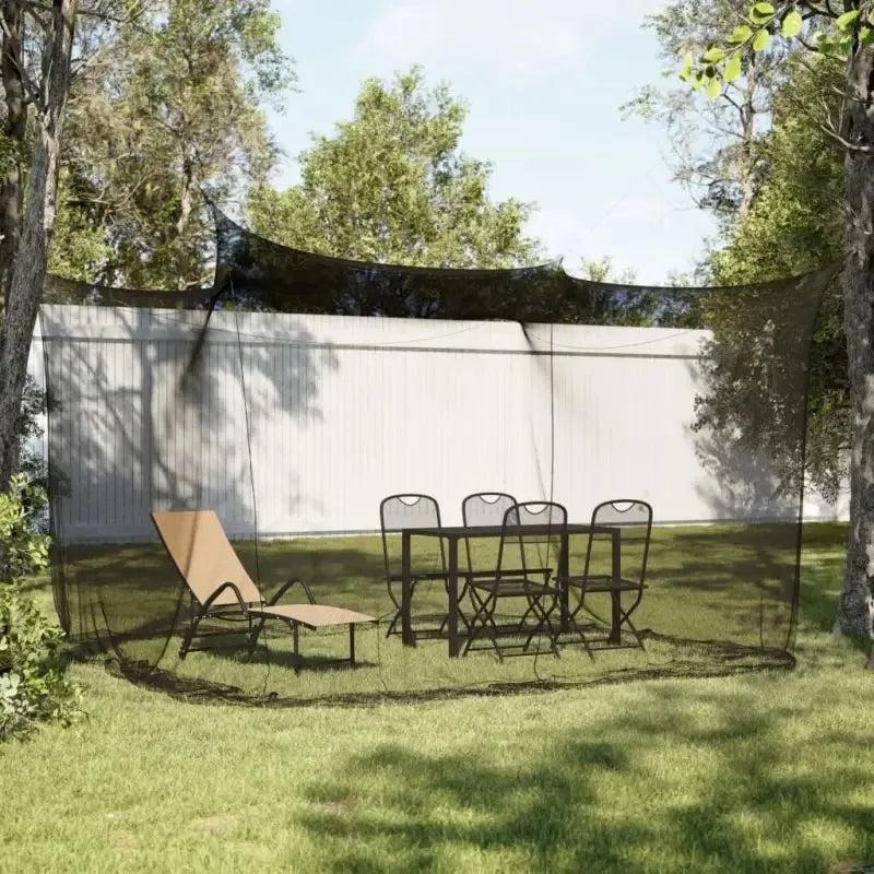 filet anti moustiques noir blanc maille fine hexagonale moderne camping extérieur maison