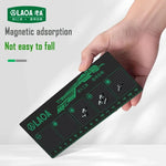 tapis magnétique rangement vis noir quadrillé compartiments réparation électronique industrielle utilitaire bricolage maison
