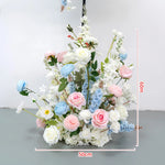 décoration événement arches fleurs artificielles romantique mariage baby showerintérieur pastel